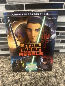 Star Wars Rebels: The Complete Season Three Four Disc Set DVD Slipcover - Foto 1 di 5