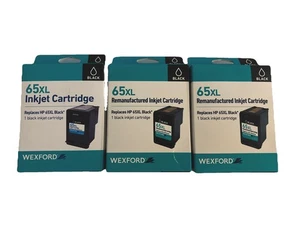 3 Wexford HP 65 XL Schwarz Tintenpatronen Neu Versiegelt - Bild 1 von 2