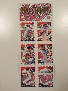 1996 Pro Stamps Minnesota Twins Team Set Kirby Puckett Pedro Munoz - Picture 1 of 3
