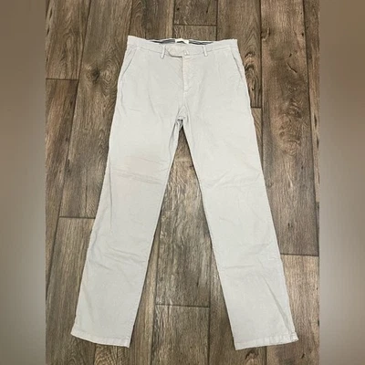 Luca Faloni Cortina Cotton Chinos Light Gray Sz UK 32 - Image 1 of 4