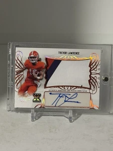2021  Trevor Lawrence Leaf Trinity Auto RPA  Patch Rookie Rc AUTO SHIPS SAME DAY - Picture 1 of 6