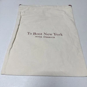 Adam Derrick To Boot New York Aufbewahrung Staubbeutel 11,5"x15" Kordelzug (0924) - Bild 1 von 4