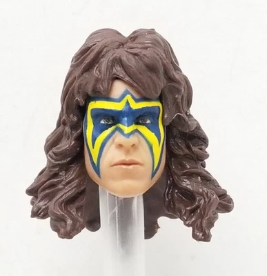 WWE Elite Legends S.17 "Ultimate Warrior" Modern Head ONLY For 7" Custom Fodder - Image 1 of 4