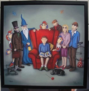 PAUL HORTON Hand Signed Framed Giclee WORLD OF IMAGINATION - Picture 1 of 3