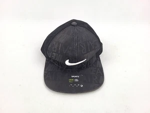 Nike Air Sport Net Hat Adult One Size Swoosh Black Snap Back Adjustable - Picture 1 of 4