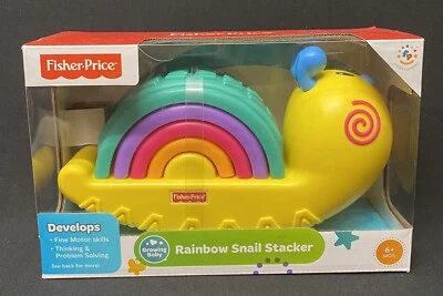 Fisher Price Growing Baby Rainbow Snail Stacker Brand NEW - Image 1 of 4