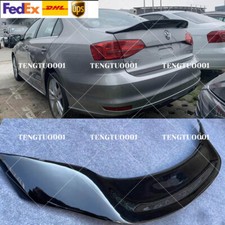 GLOSS BLACK FOR VOLKSWAGEN VW JETTA MK6 B6 V LOOK REAR TRUNK SPOILER