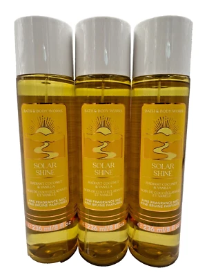 Bath & Body Works LOTE 3 Spray Fragancia Brillo Solar 8 OZ Coco Vainilla Foto 1 de 2