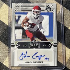 2022 Leaf Draft Jalen Cropper AUTO #BA-JC1 - Dallas Cowboys RC Rookie