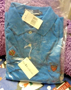 Men's Polo Ralph Lauren Forsgate Country Club SS Blue Shirt, Size Large, NWT - Picture 1 of 1