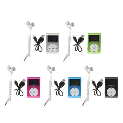 MX-801 Mini USB Metal Clip TF Card Slot LCD Screen Music MP3 Player - Image 1 of 4