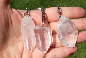 Quartz Point Keyring Crystal - Master Healer, Crystal Healing, Reiki, - Picture 1 of 5