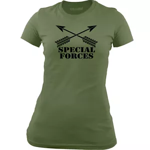 Women's Army Special Forces Branch Insignia T-Shirt - Picture 1 of 6
