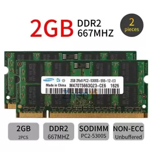 4GB KIT 2 x 2GB For HP Compaq Business nc6320 nc6340 nc6400 nc8430 Ram Memory - Picture 1 of 7