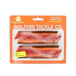 Dolphin Tackle Co. 5" cebo de natación cola de remo grande pez martillazo lubina selecciona color - Imagen 1 de 13