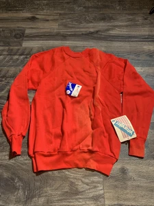 Vintage Wrangler Red Sweatshirt Size Medium Made In Usa #0342 - Picture 1 of 6