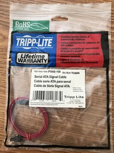 NEW Tripp Lite P940-19I 19" Serial ATA (SATA) Latching Data/Signal Cable - Picture 1 of 1