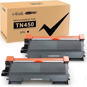 v4ink 2PK Nowy toner TN450 do Brother HL-2240d 2270dw 2280dw MFC-7360n - Zdjęcie 1 z 7