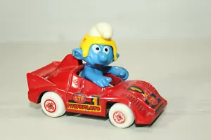 SMURFS SCHLUMPF CAR 1/43 "PITUFO PILOTO" SMURF GUISVAL MADE IN SPAIN 80s - Imagen 1 de 4