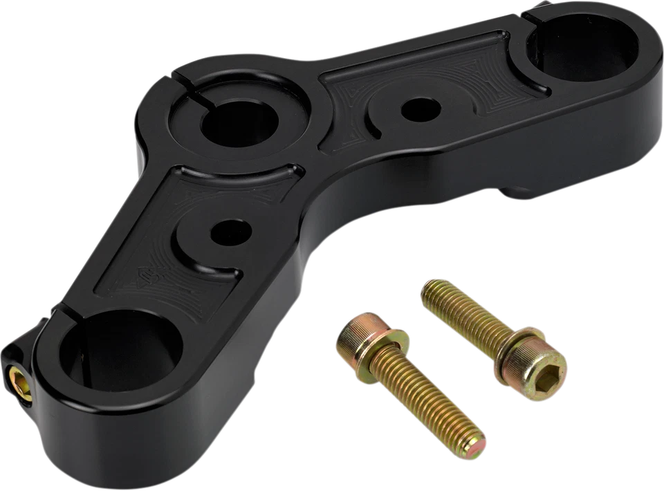 Joker Machine Upper Triple Tree Black Anodized 10-333B - Image 1 of 1