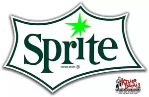 (SPRITE#2) 12"X 7,8" SPRITE SODA DECALCOMANIA POP DISTRIBUTORE AUTOMATICO REFRIGERATORE - Foto 1 di 1