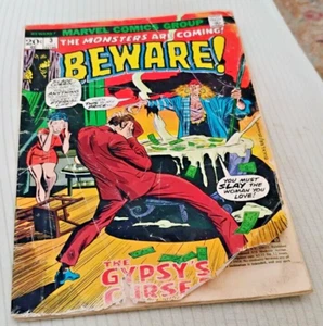 Attenzione 3 mostri Marvel Comics Are Coming Horror La maledizione degli zingari! 1973 - Foto 1 di 1