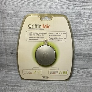 New Griffin iMic 2004 USB External Sound Card for MAC/PC Convert Tapes to CD/MP3