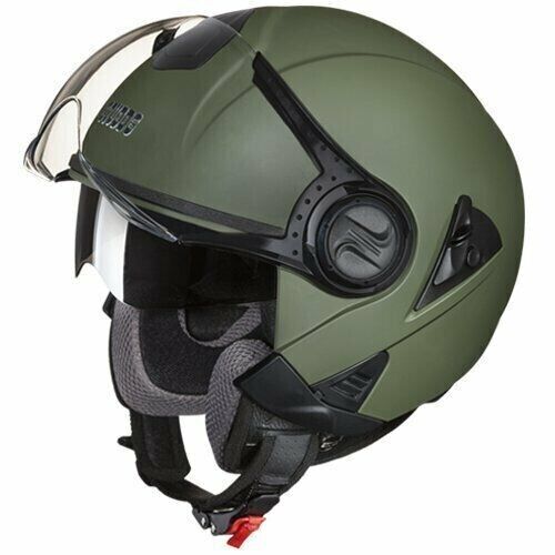 Studds Downtown Half Helmet in Military Green Color XL Size