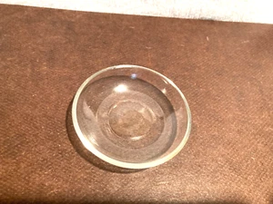 Tiny Round Clear Glass Soap Trinket Dish VTG 2 5/8" Across - Picture 1 of 3