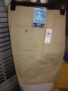 Pantalones Cortos Chinos Izod Para Hombre Agua Salada Caqui Pálido Tostado Talla 32 - Imagen 1 de 2