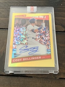 2020 Donruss Optic Cody Bellinger 86 Retro 86S-CB GOLD #3/10 Los Angeles Dodgers