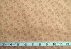 1 yd of 100% Cotton Fabric "Nifty" Camel Flowers on Leafy Vines