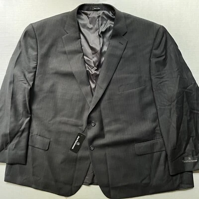 Jean Paul Germain Blazer Sport Coat Mens 58 S Wool Croyden Pinstripe NWT Gray - Image 1 of 4