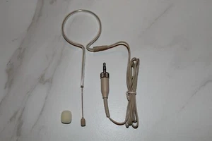 Single Earhook Headset Mic Headworn Microphone For Sennheiser Wireless Beige - Picture 1 of 7