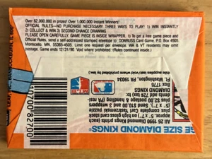 1990 Donruss Baseball Card Wax Pack Kevin Ritz Rookie (RC) Tigers Showing Back - Picture 1 of 2