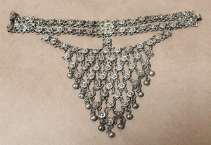 STUNNING ANTIQUE INDIAN SILVER HATHPHOOL BRACELET - Bild 1 von 5