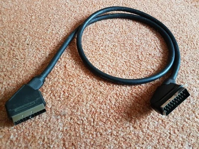 Scartkabel 1 m Anschlusskabel Scart Verbindungskabel Euro AV Stecker 21-polig - Bild 1 von 2