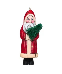 Hallmark Ornament: 1987 Folk Art Santa | QX4749 | Non-Mint Box - Bild 1 von 2