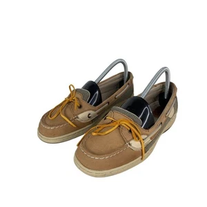 Easy Spirit Womens Size 8 Boat Shoes Beige Mesh & Leather Upper Casual Loafers - Picture 1 of 10