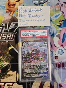 Pokemon TCG Indonesia Rayquaza Vmax alt art PSA 10 Gem Mint 083/067 HR - Picture 1 of 3