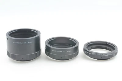 [MINT] Pentax 6x7 67 Auto Extension Tube Ring No. 1 2 3 Set for Lens from Japan - Image 1 of 4