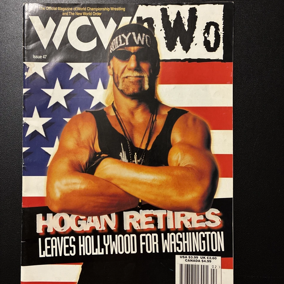 Hulk Hogan WCW/NWO Magazine Issue #47 Cover 1998 Wrestling Good Condition Foto 1 de 4