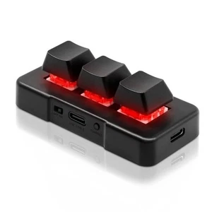 3 Key Mini Keypad Wireless USB 2 in 1 Mechanical Gaming Macro Keyboard Custom... - Picture 1 of 6