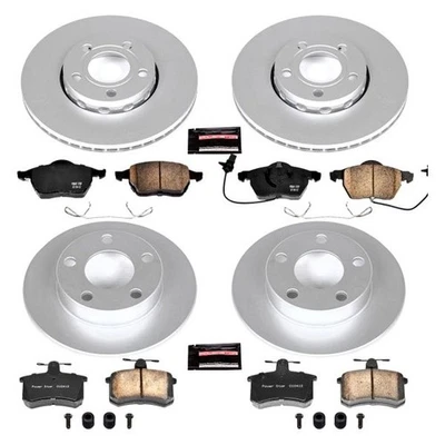 PowerStop CRK530 Brake Kit For Audi A4 Quattro 1999-2001 Front Rear - Image 1 of 4
