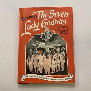 Hardcover Orange Dr. Seuss's The Seven Lady Godivas 1987 Reissue 1st Print - Imagen 1 de 6