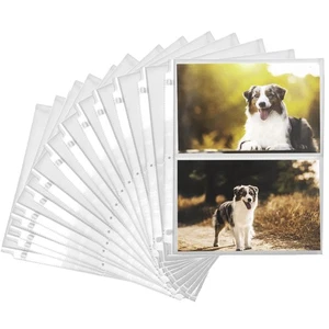 Confezione da 100 ricariche per album fotografico 5x7, 100 foto, raccoglitore a 3 anelli custodia fotografica in... - Foto 1 di 8