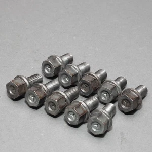 (QTY:10) Mercedes OEM W123 R107 Short Wheel Bolts for Steel Rims or 'Steelies' - Picture 1 of 6