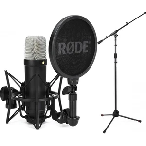 Rode NT1 5th Generation Condenser Microphone with SM6 Shockmount, Pop Filter, - Picture 1 of 1