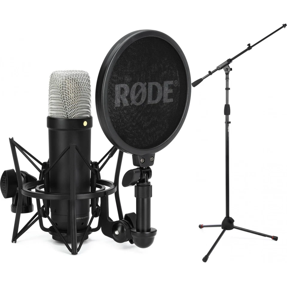 Rode NT1 5th Generation Condenser Microphone with SM6 Shockmount, Pop Filter, - Image 1 of 1