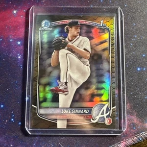 2025 Bowman Luke Sinnard 1st Bowman Reptilian #BCP-62 Braves Refractor - Picture 1 of 2